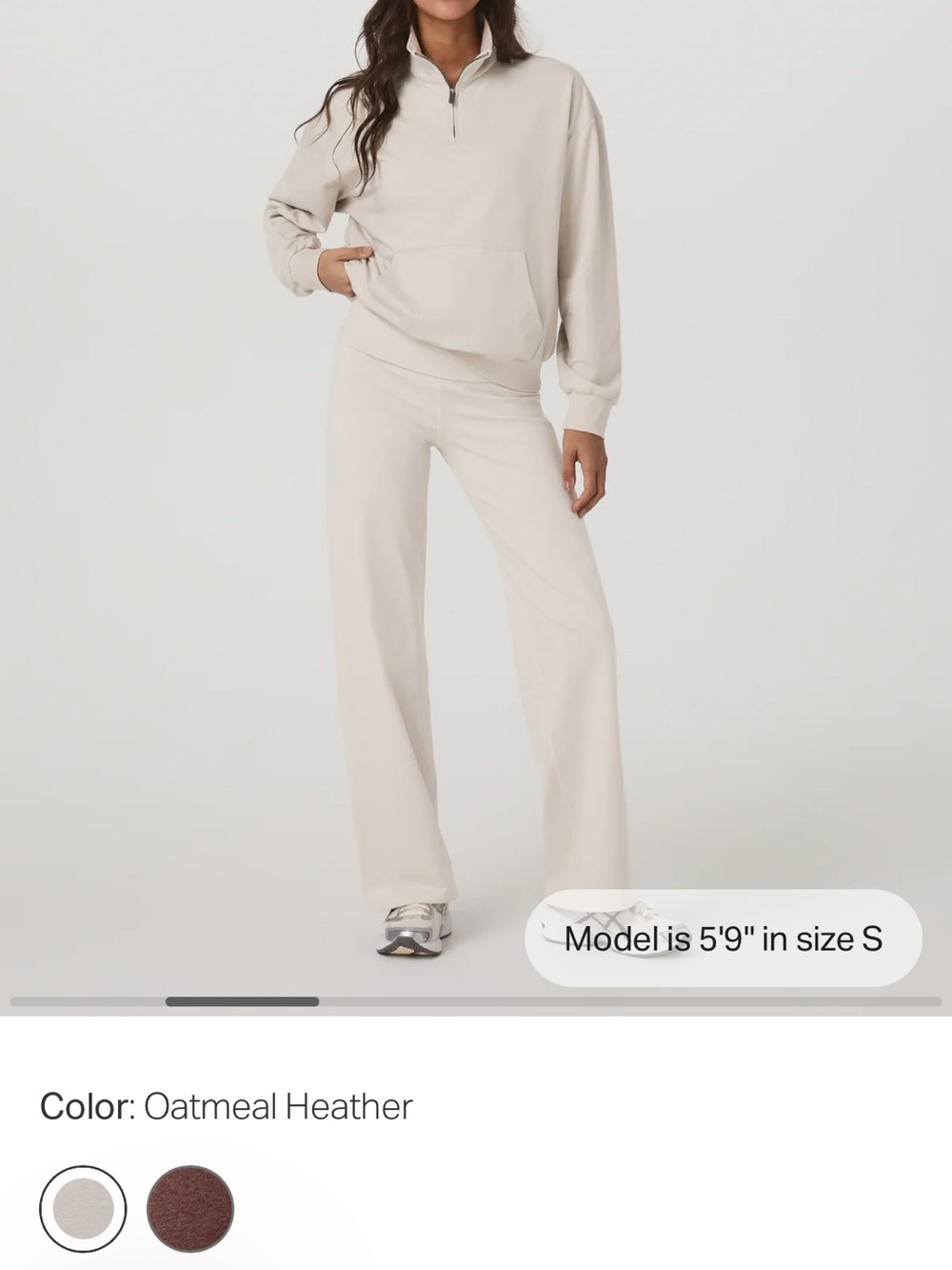 Vuori granite foldover pants